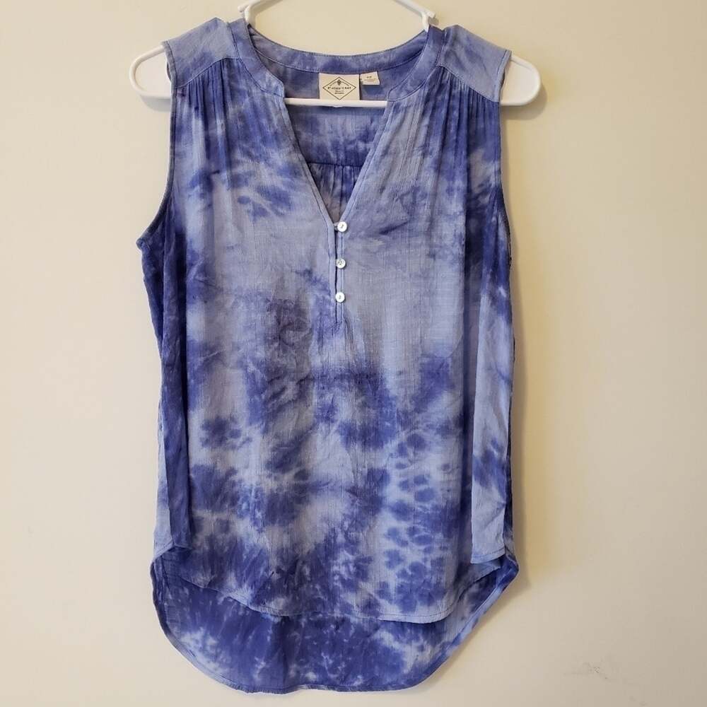 St. John's Bay Sleeveless High Low Tunic Tank Top Medium Petite